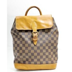 Louis Vuitton Brown and Tan Checkered Shoulder Bag
